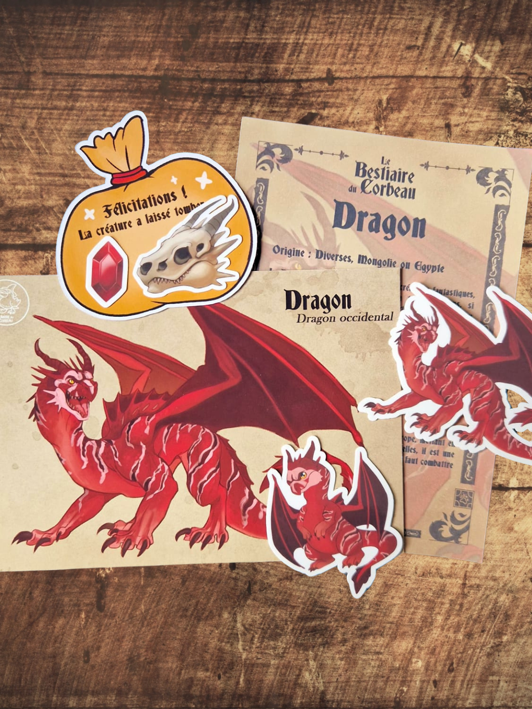 Bestiaire du Corbeau - Dragon