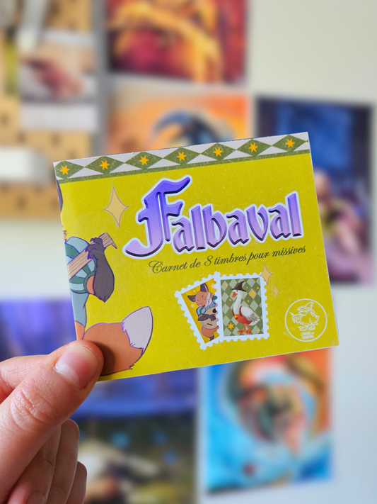 Carnet de 8 timbres Falbaval