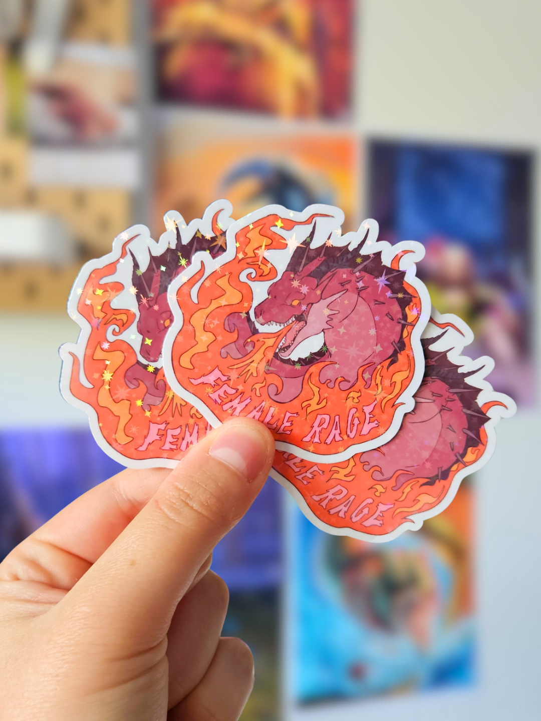 Sticker Female Rage