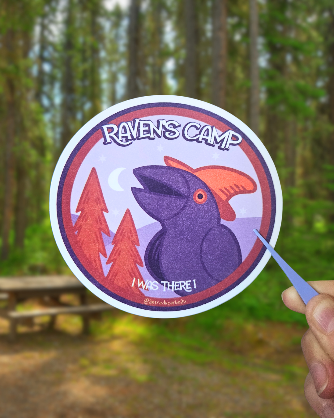 Sticker Auto Raven's Camp