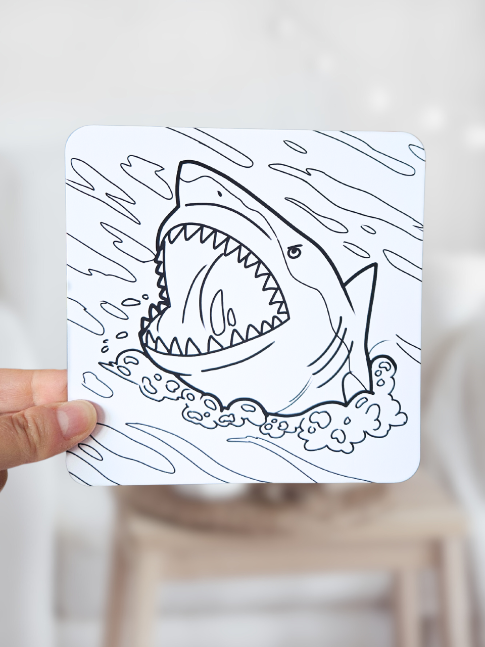 Lot de 3 coloriages Requins