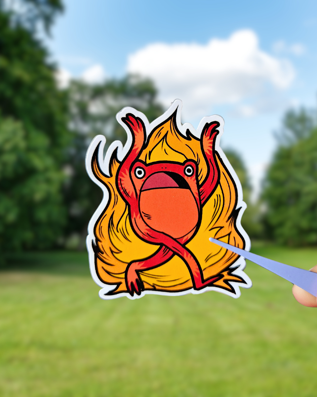 Sticker Grenouille Litha nuit