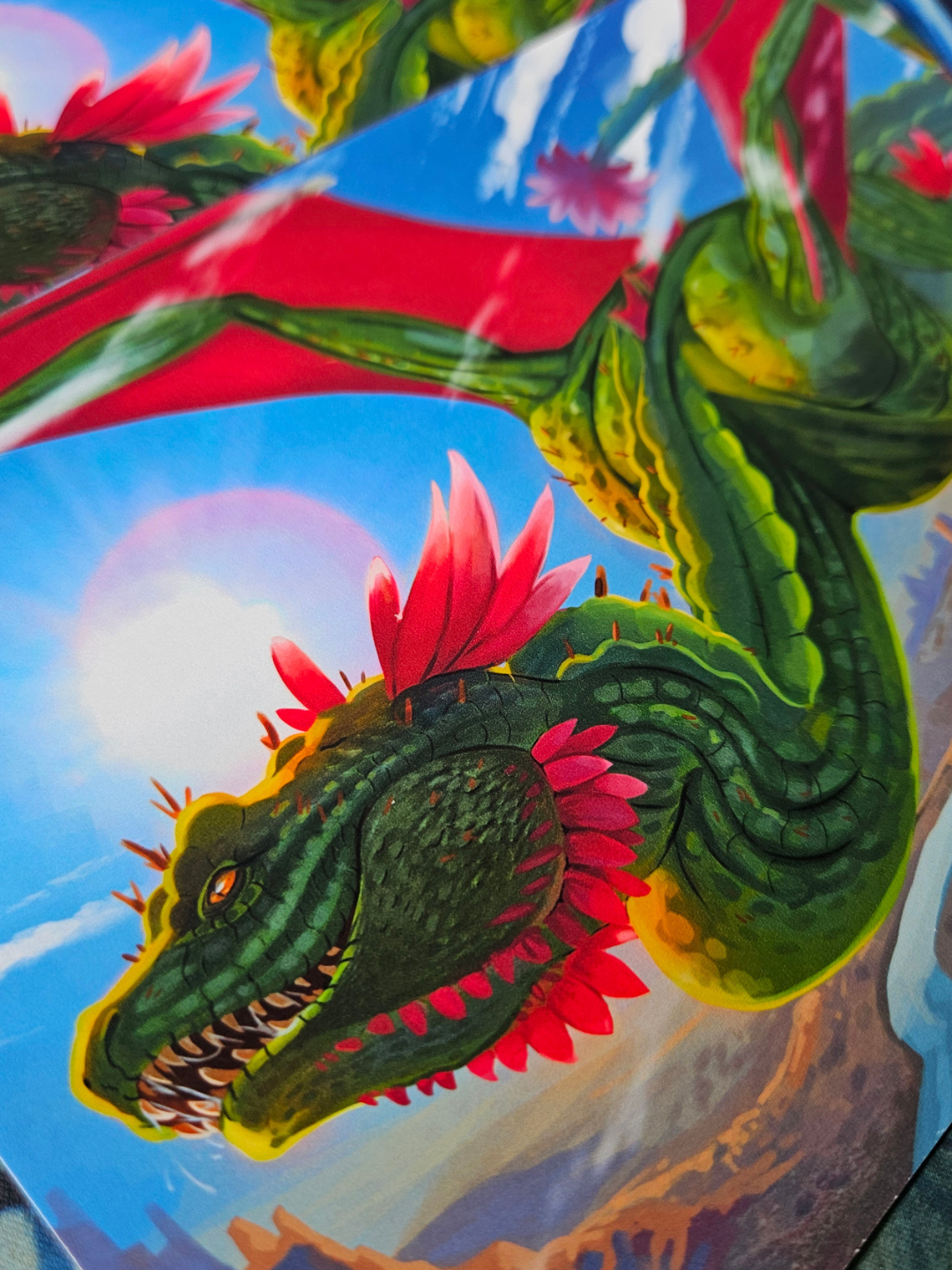 Print A5 Dragon Cactus