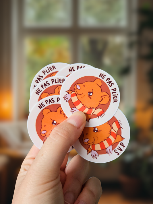 Lot Stickers Ne Pas Plier Slowtumn