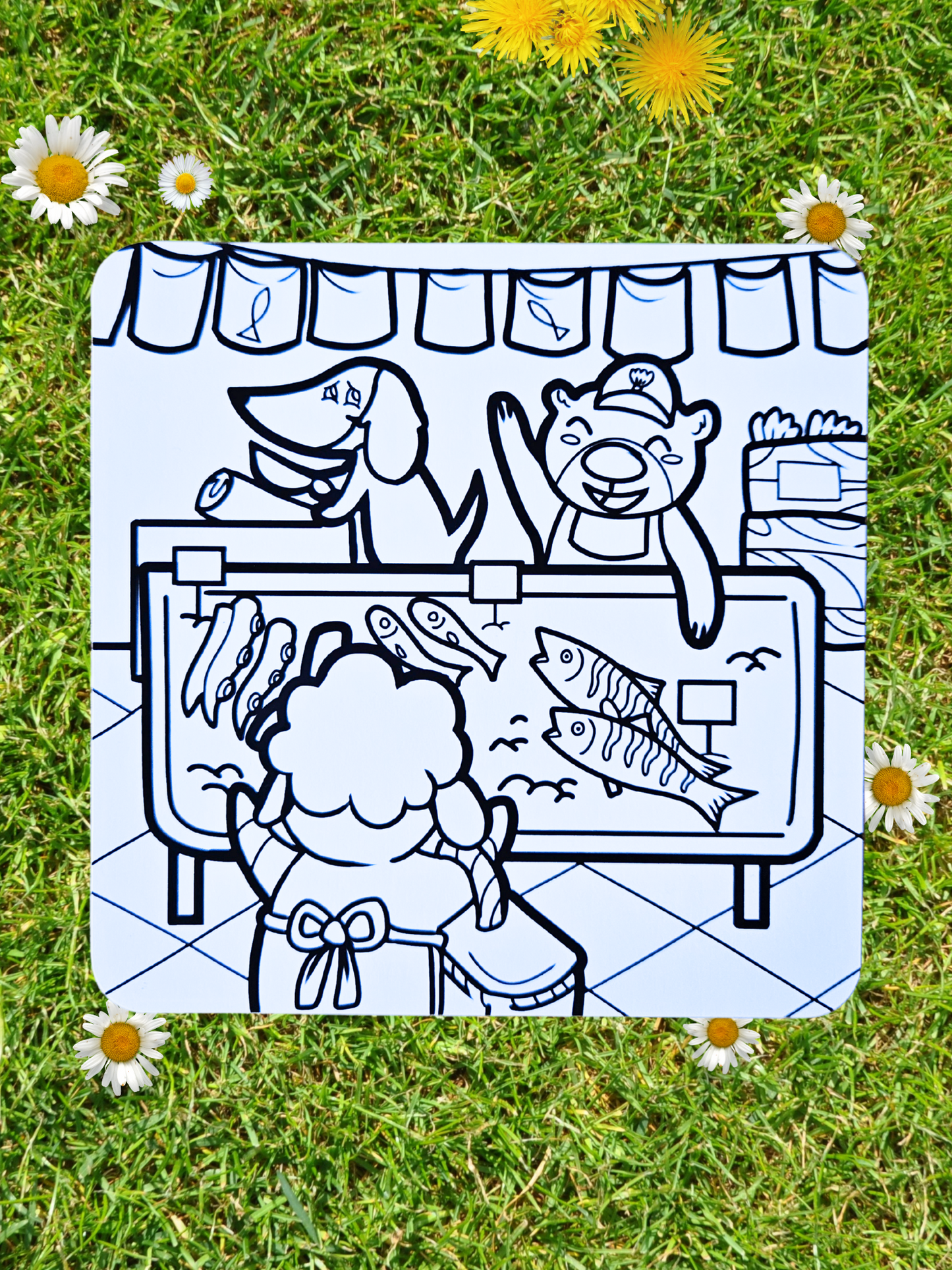 Lot de 3 petits coloriages Le Village Foresta