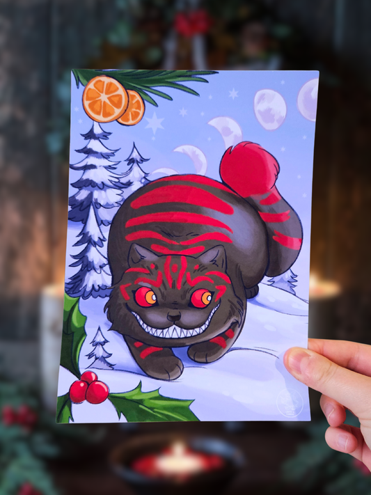 Print A5 Chat de Yule