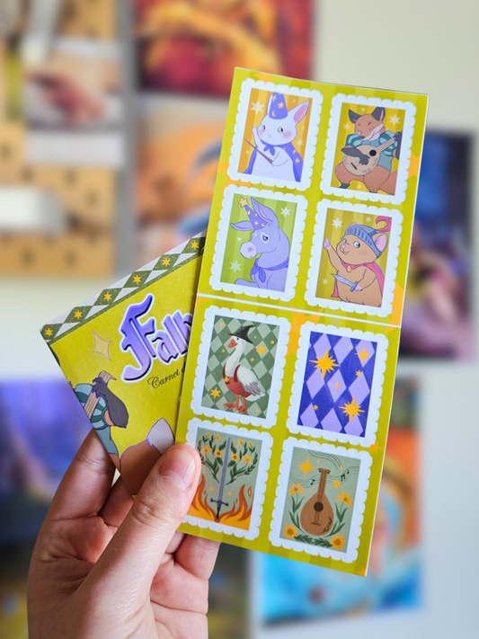 Carnet de 8 timbres Falbaval