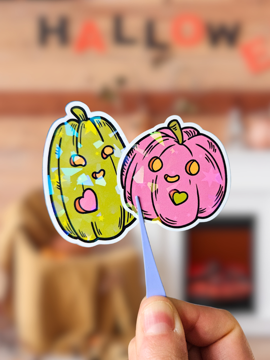 Stickers Citrouilles "we fell in love in October"
