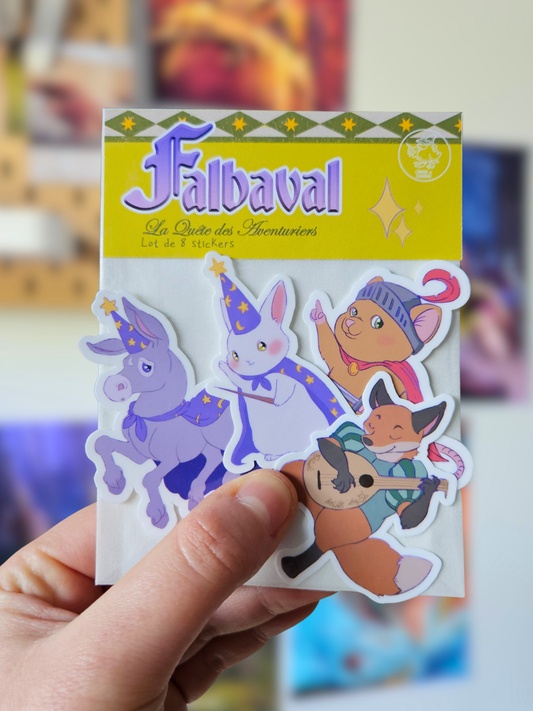 Lot Stickers La Quête des Aventuriers