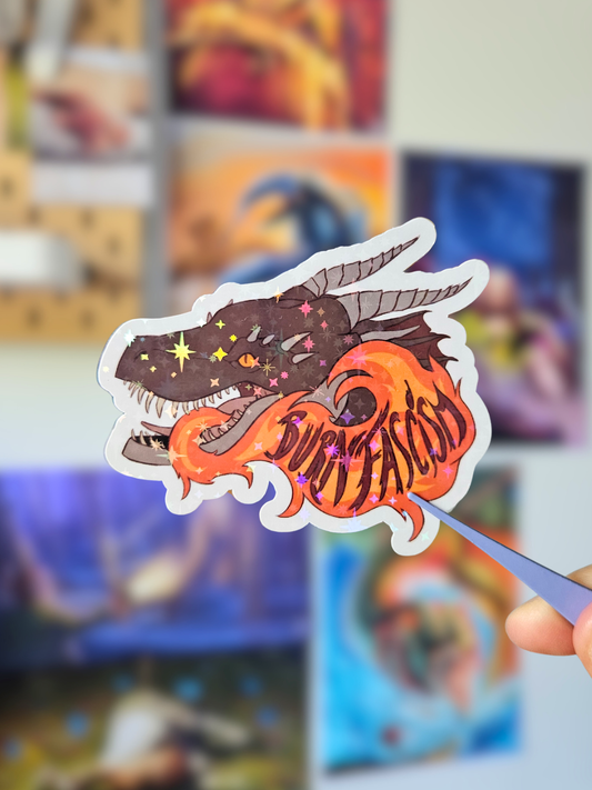 Sticker Burn Fascism