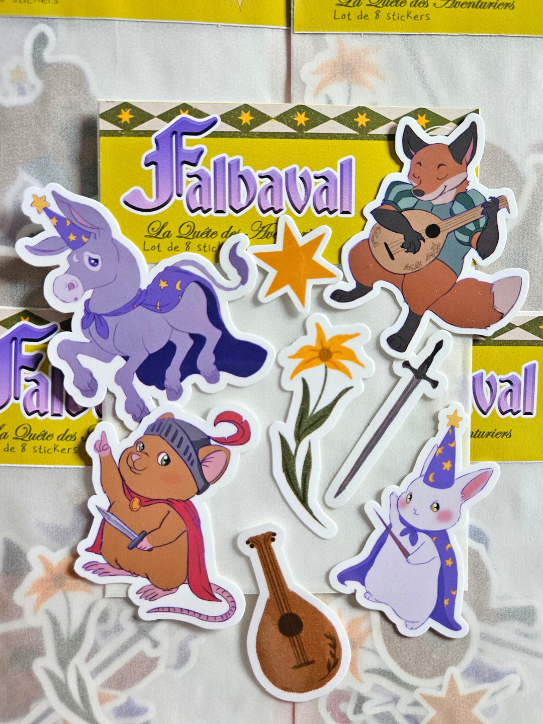 Lot Stickers La Quête des Aventuriers