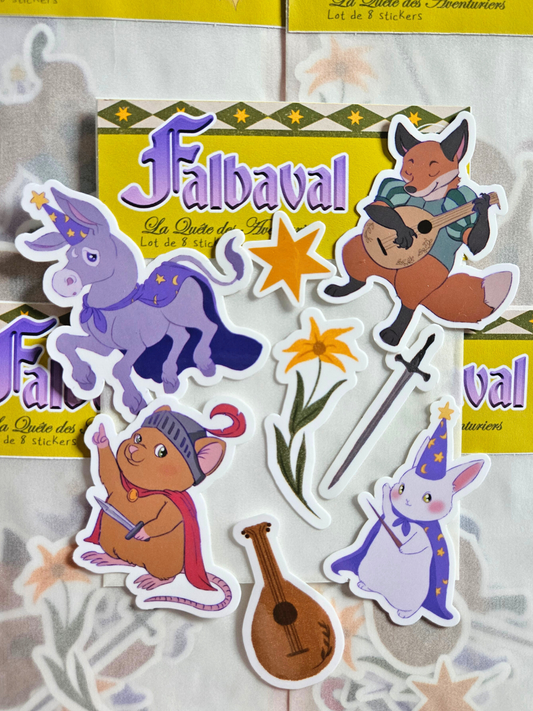 Lot Stickers La Quête des Aventuriers