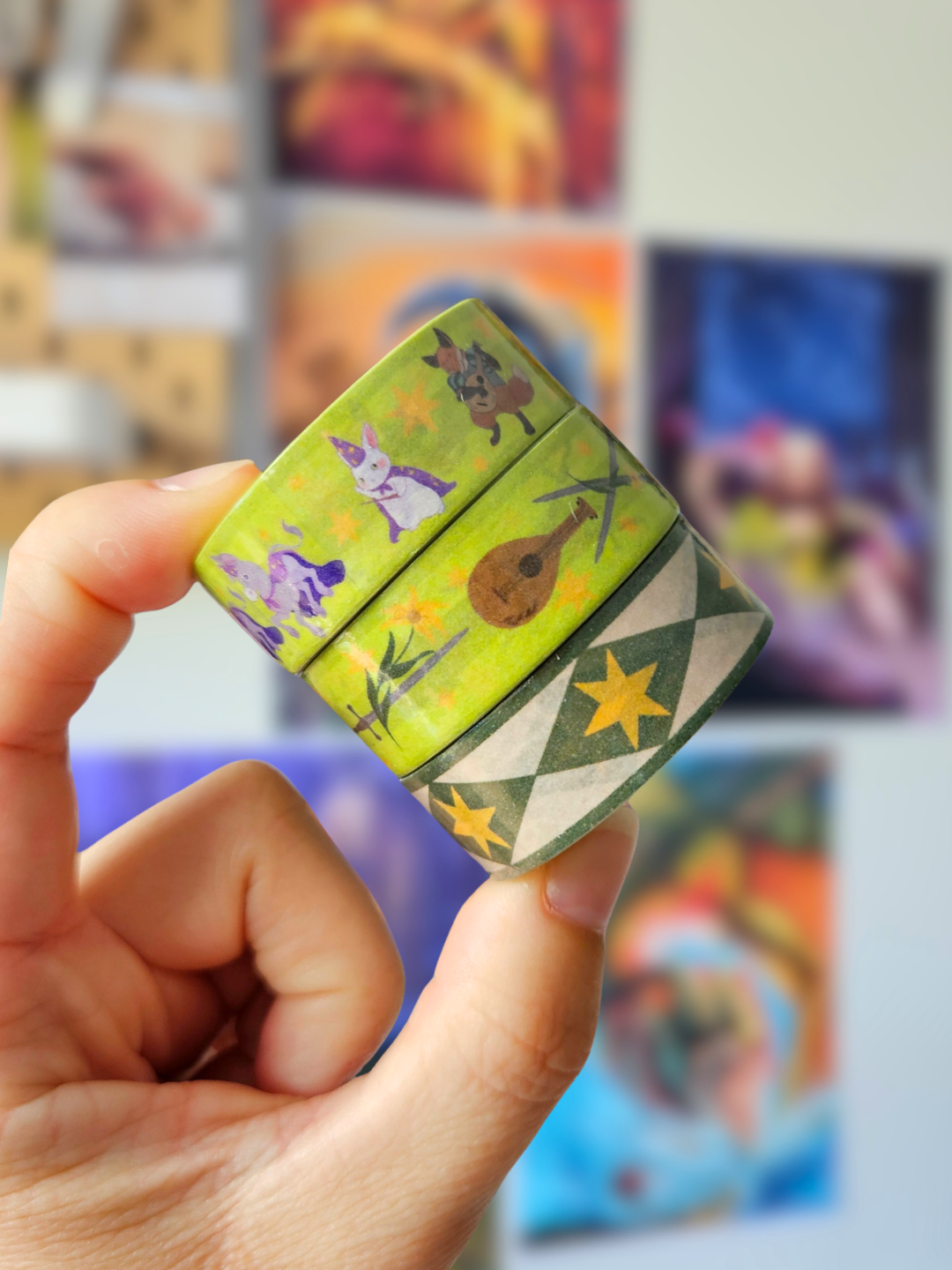 Washi Tape lot x3 Falbaval