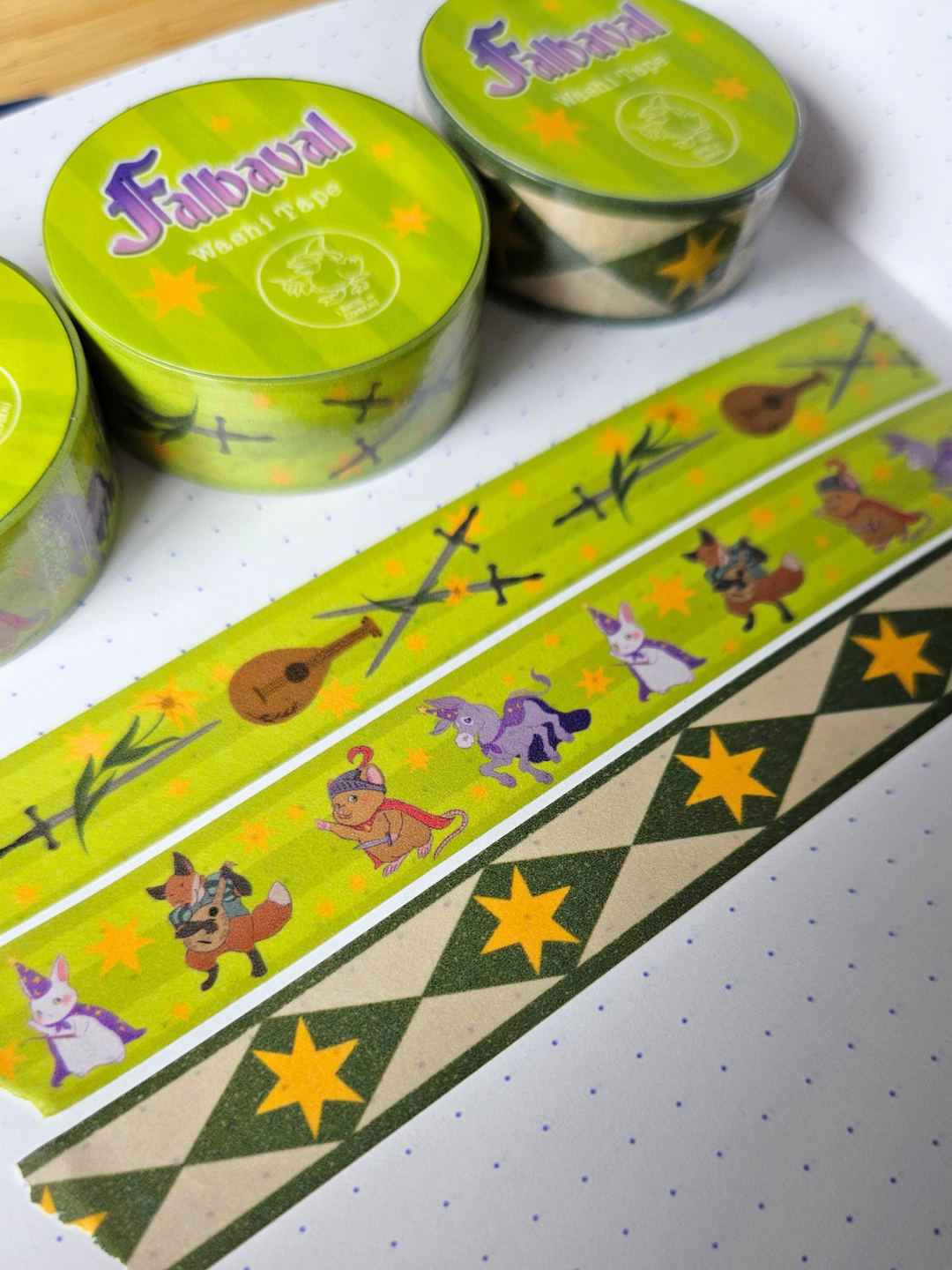 Washi Tape lot x3 Falbaval