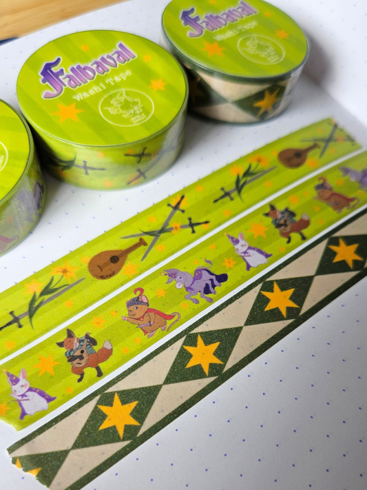 Washi Tape lot x3 Falbaval