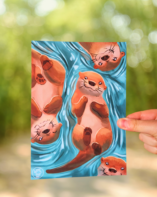 Print Loutre A5