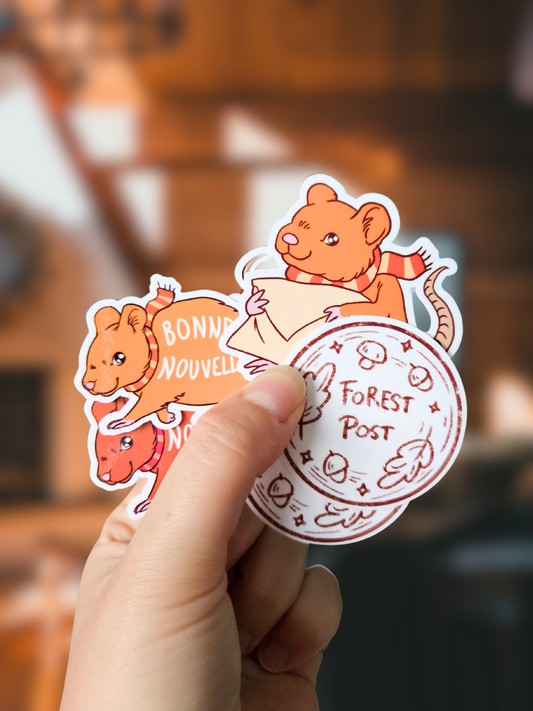 Lot Stickers Courrier Slowtumn
