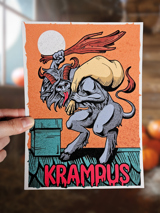 Print A5 Cryptides : Le Krampus
