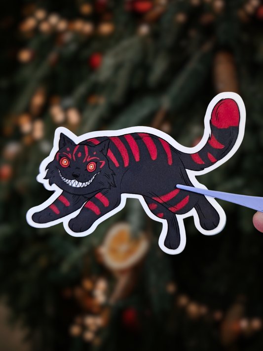 Duo de stickers Chat et Bouc de Yule