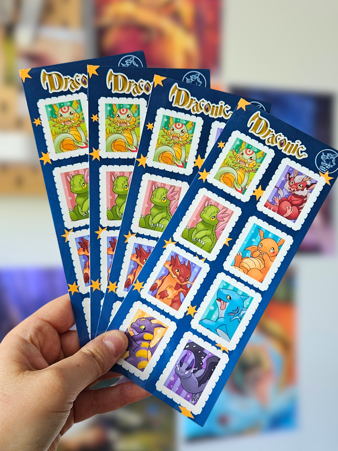 Planche de Timbres Draconic