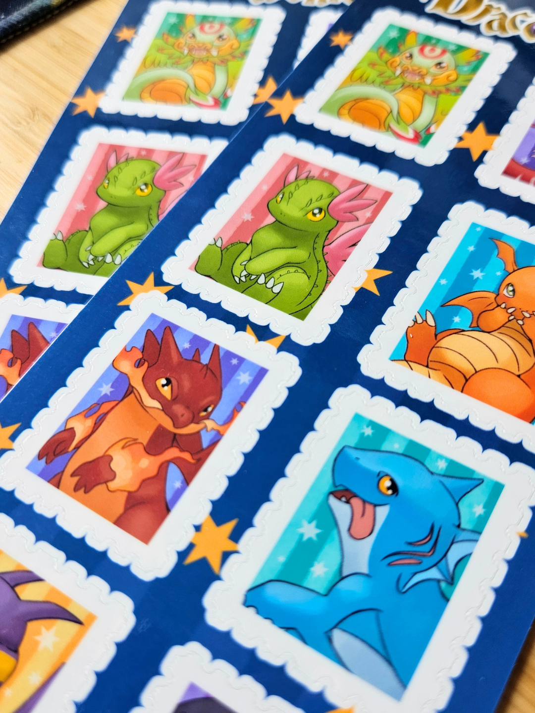 Planche de Timbres Draconic