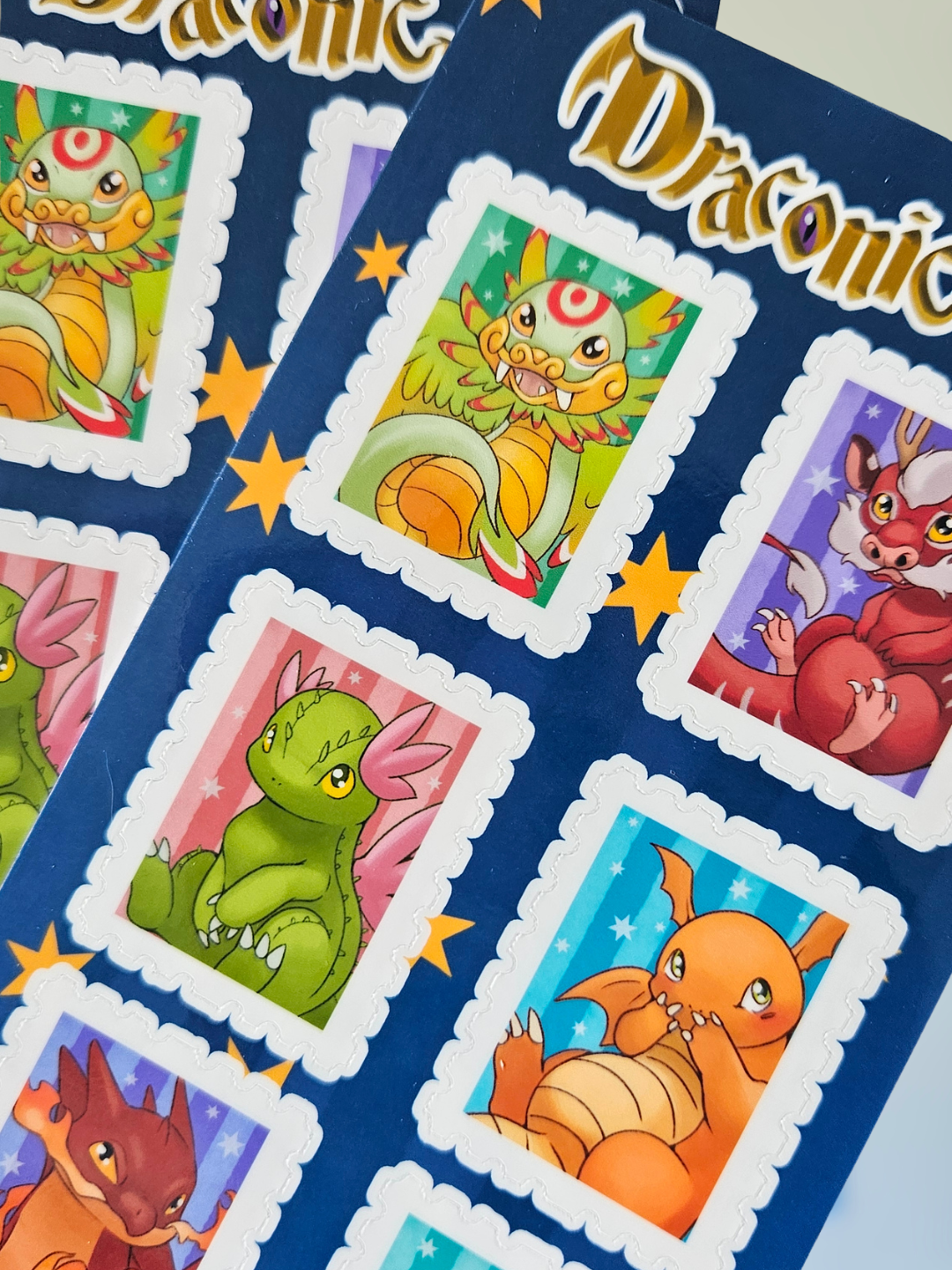 Planche de Timbres Draconic