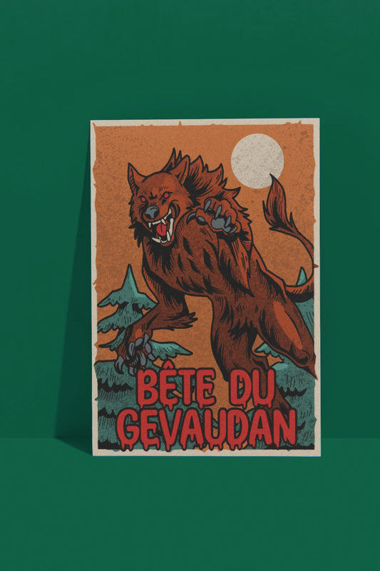 Affiche A4 La Bête du Gévaudan