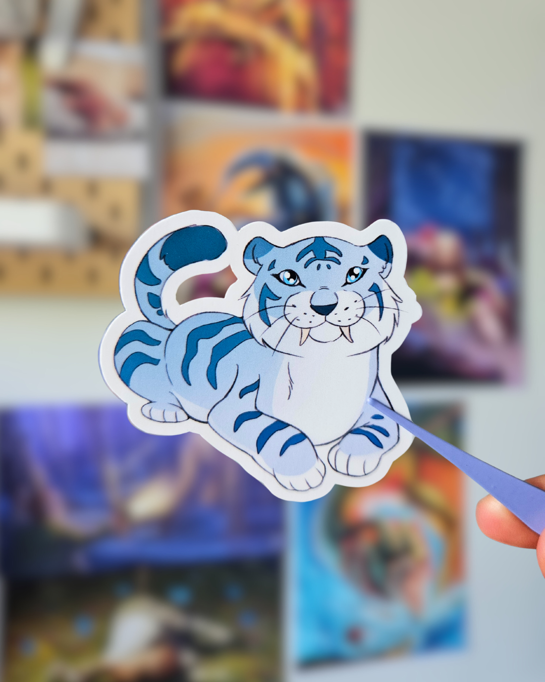 Sticker Winter Tiger - Tipeee Décembre 2025