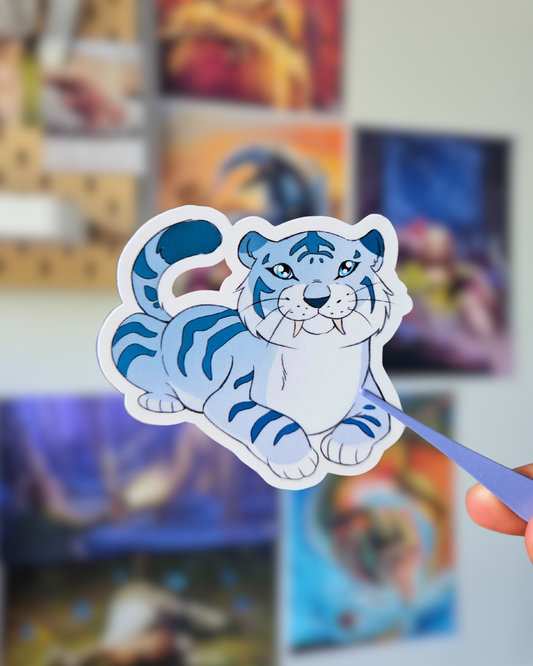 Sticker Winter Tiger - Tipeee Décembre 2025