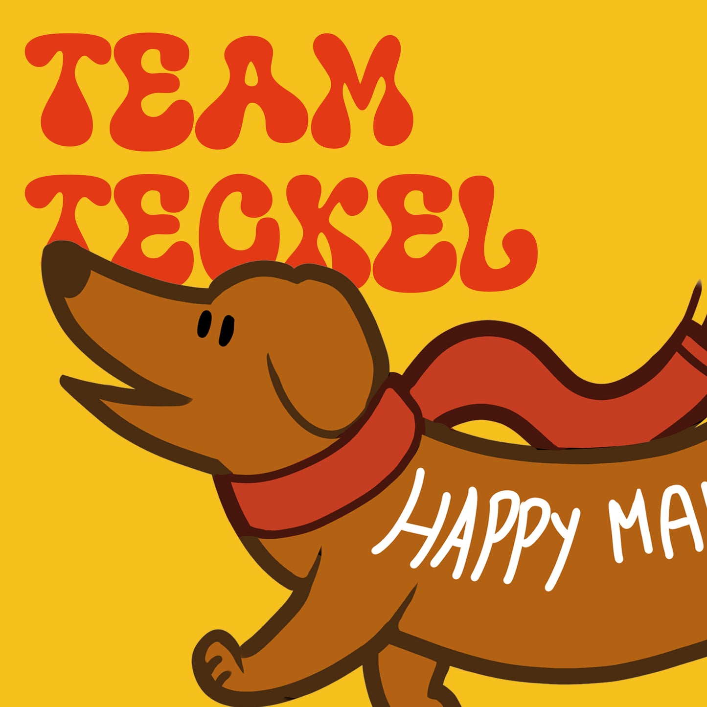 Lot stickers x9 Happy Mail Teckel