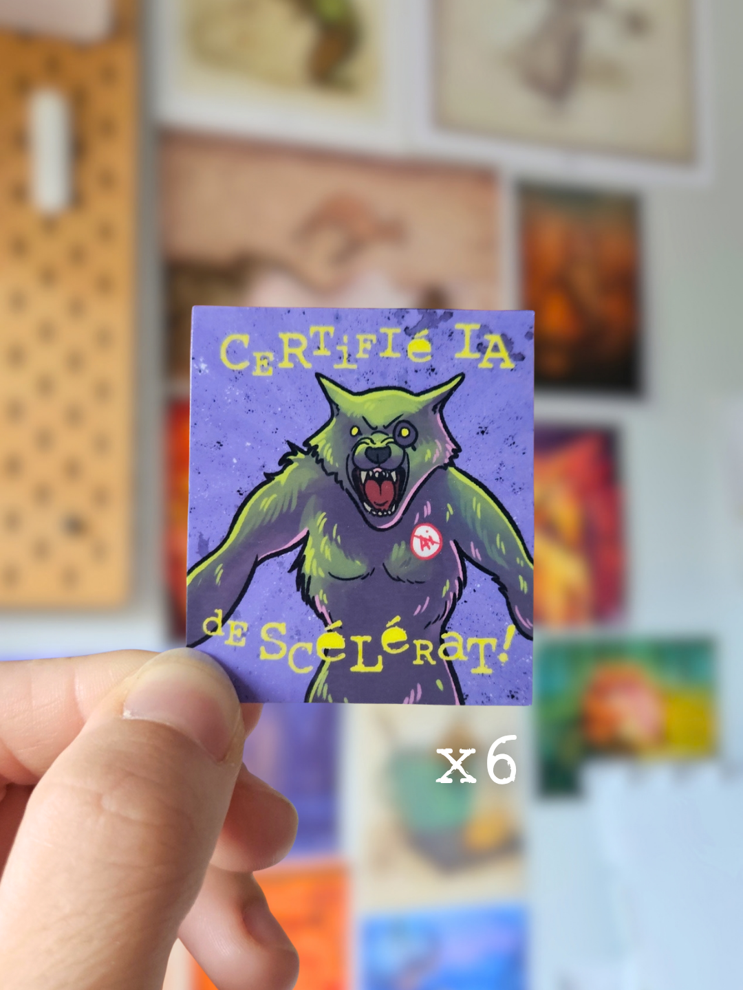 Lot stickers  anti IA Cryptids