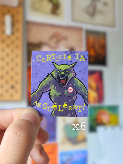 Lot stickers  anti IA Cryptids