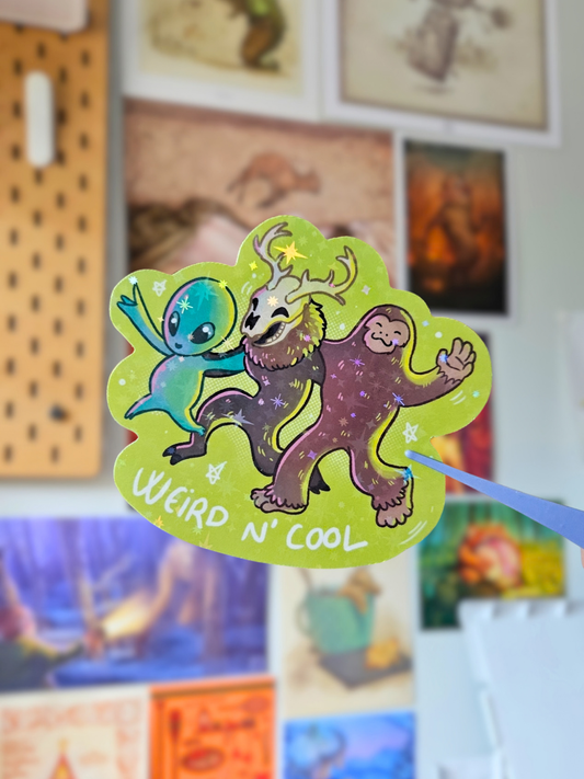 Sticker Weird n' Cool