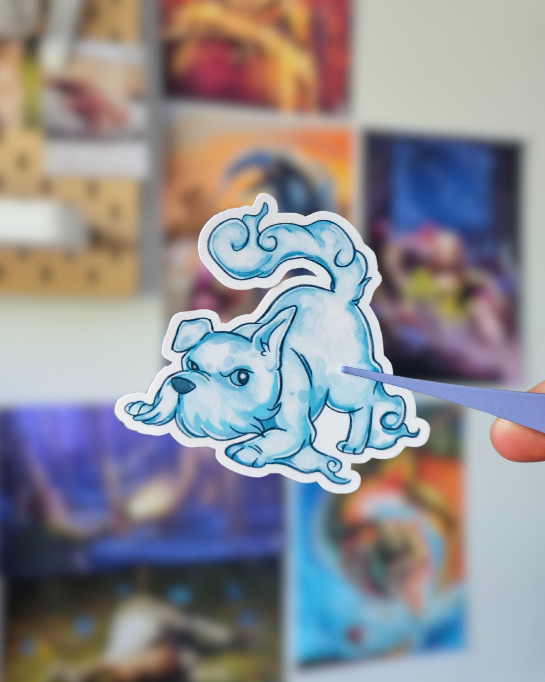 Sticker Chien fantôme - Tipeee Novembre 2025