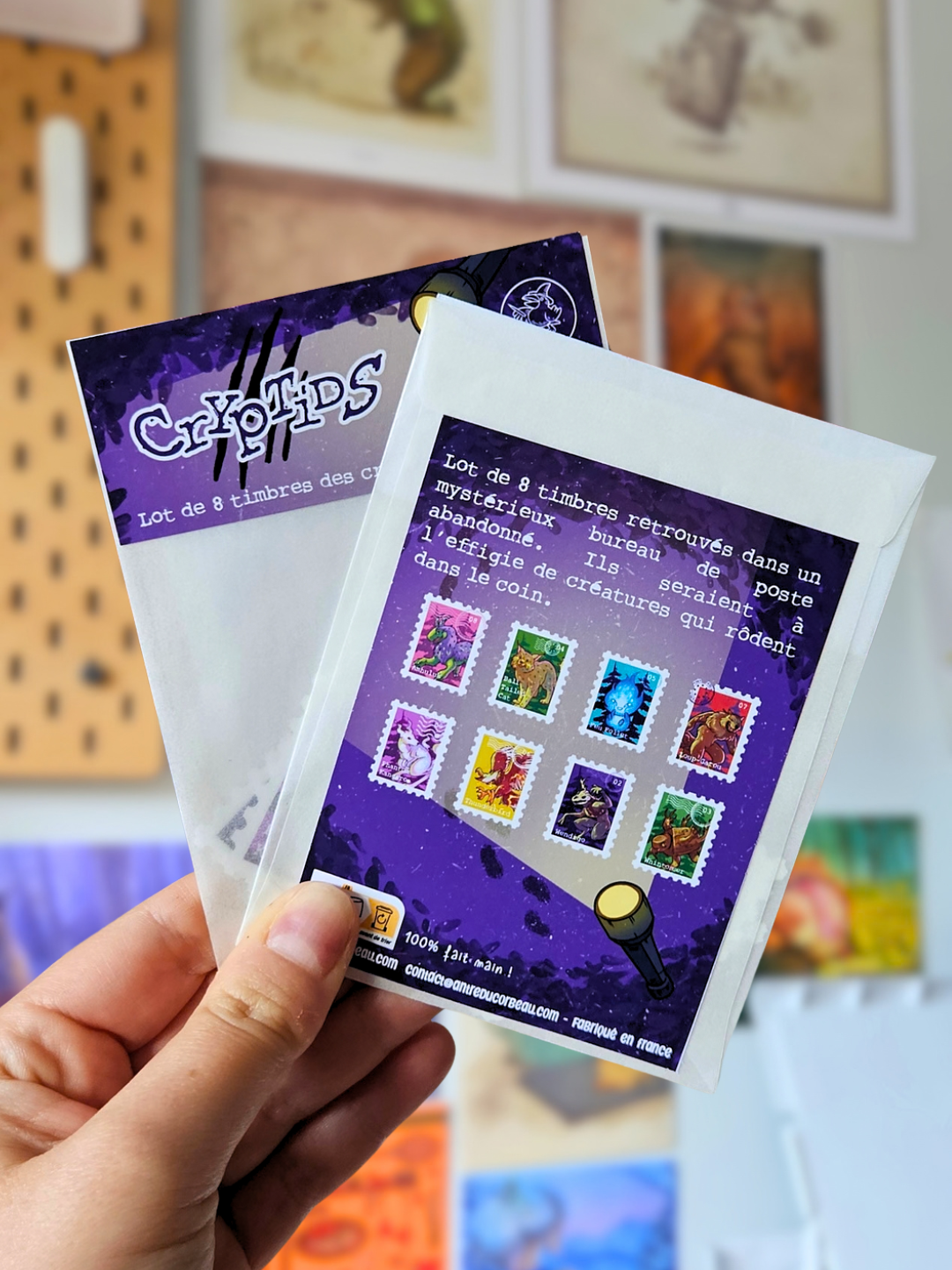 Lot timbres Cryptids